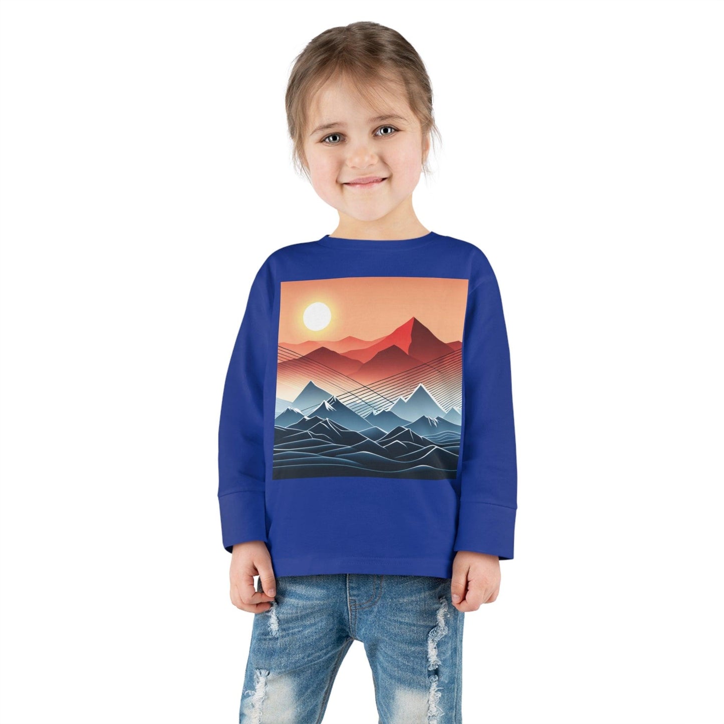 Desert Mountain Toddler Long Sleeve Tee - Lizard Vigilante