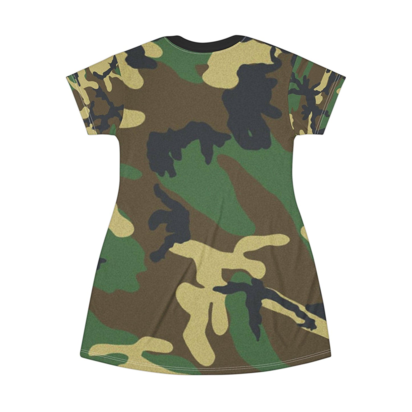 Green Camouflage T-Shirt Dress - Lizard Vigilante