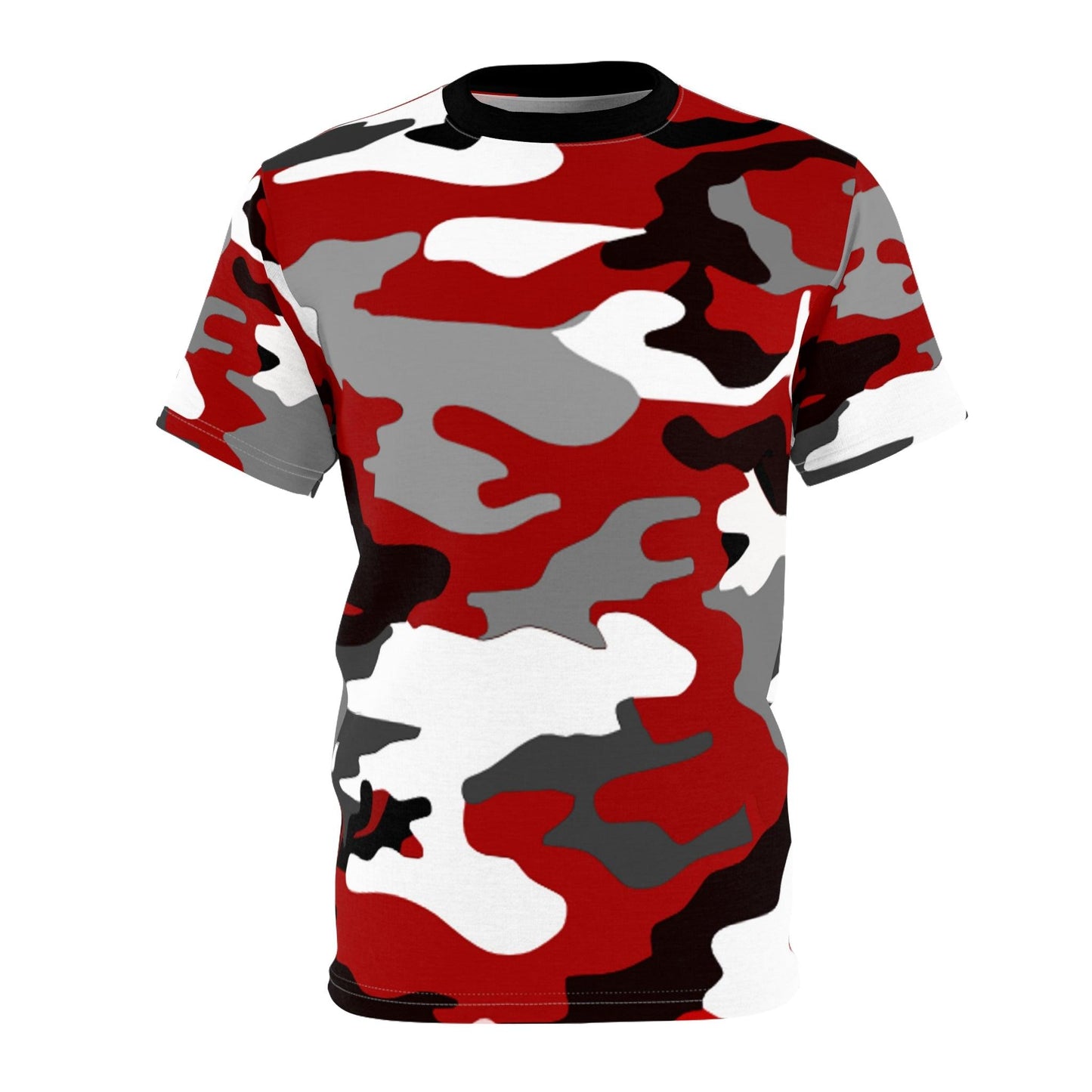 Red, White, and Black Camouflage Unisex Tee - Lizard Vigilante