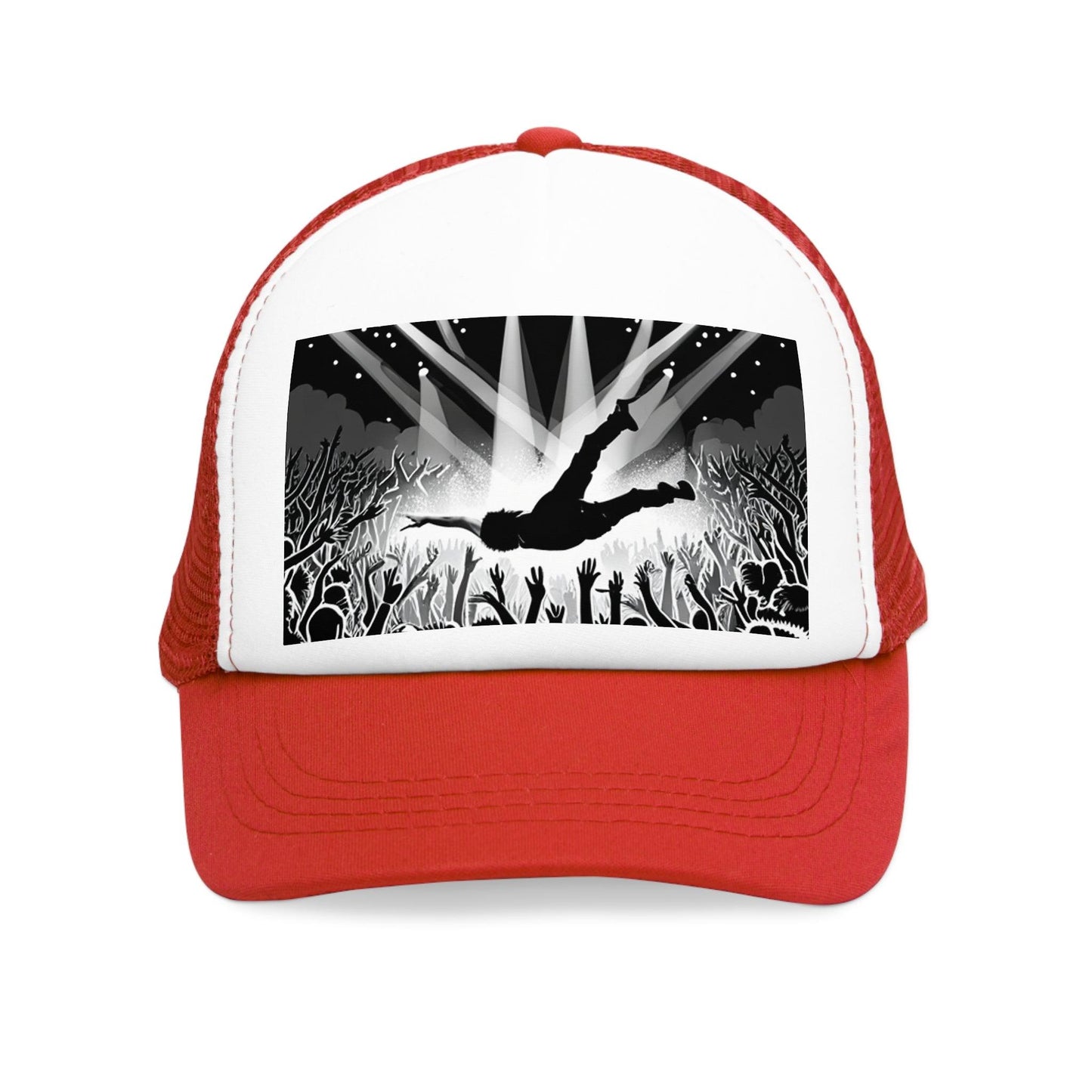 Crowd Surfing Metal Concert Mesh Cap - Lizard Vigilante