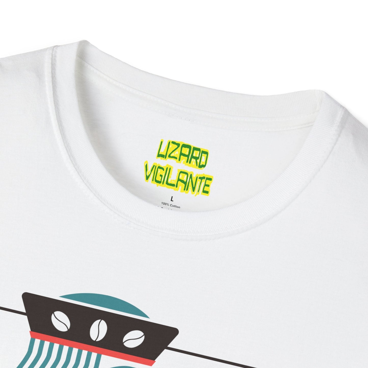 King Coffee Poker Playing Card Unisex Softstyle T-Shirt - Lizard Vigilante