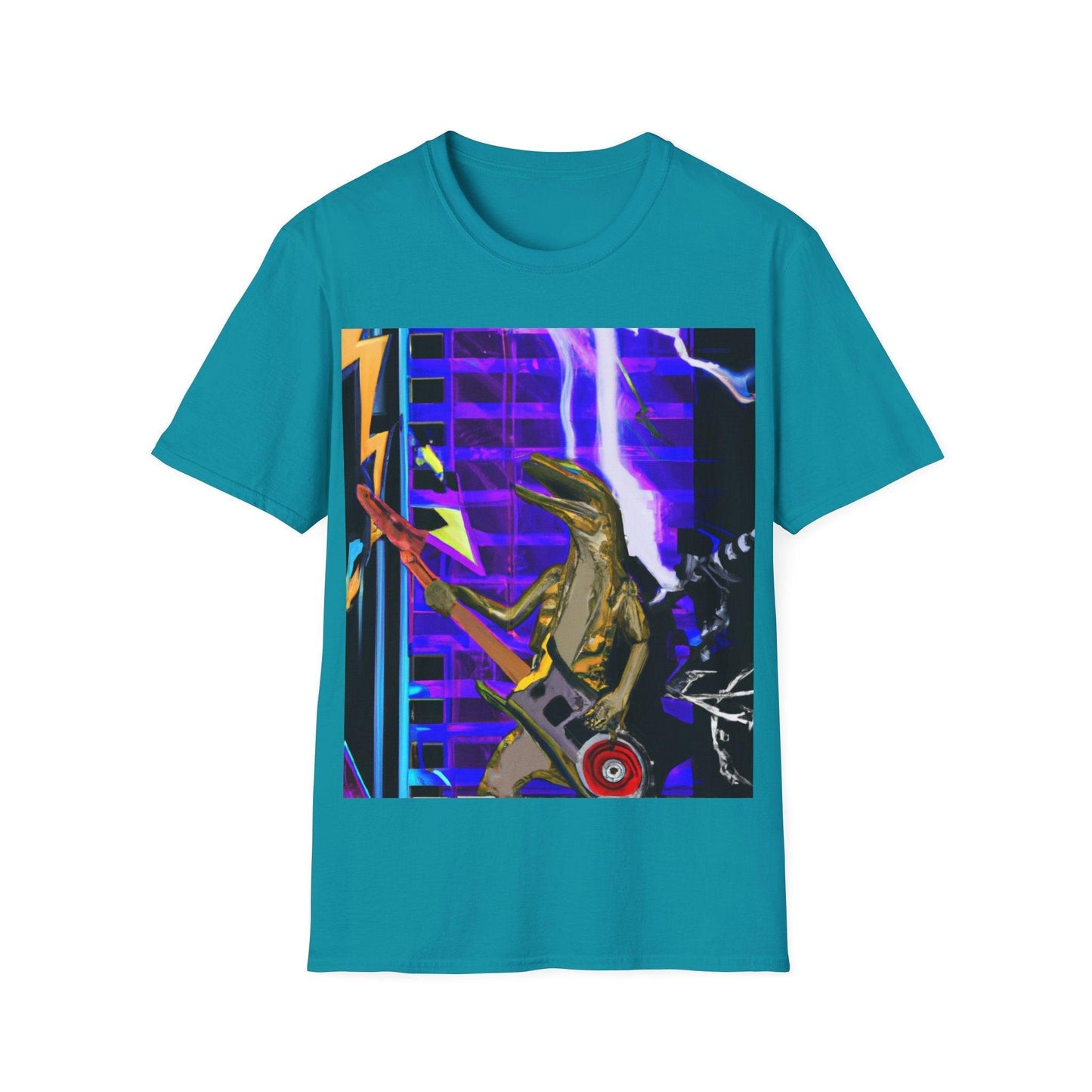 Lizard Zapped Vigilante Unisex Softstyle T-Shirt - Lizard Vigilante