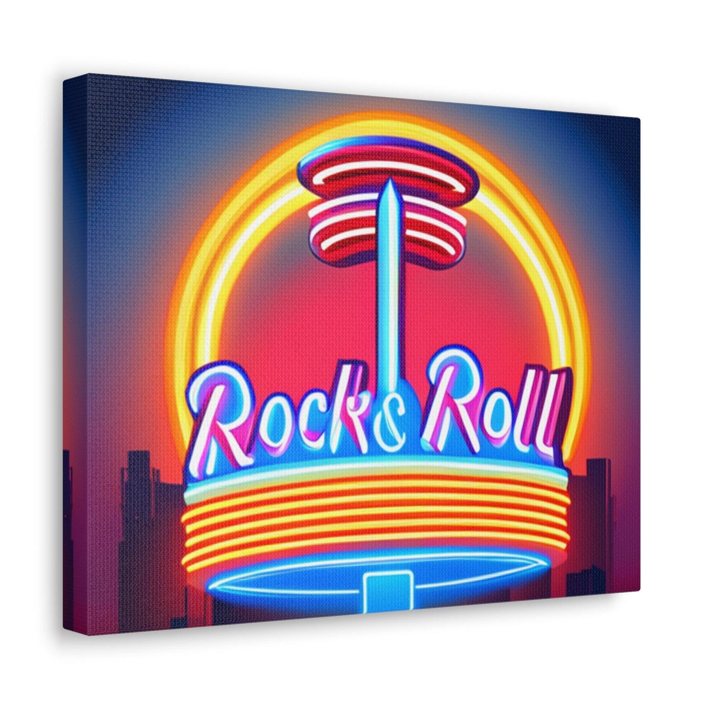 Rock & Roll Diner Canvas Gallery Wraps by Lizard Vigilante - Lizard Vigilante