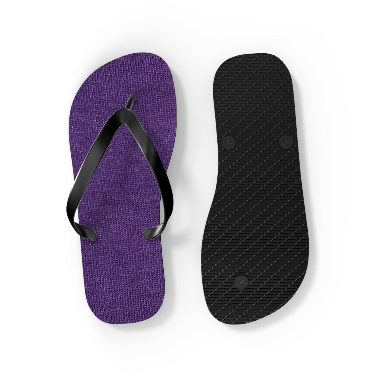 Faux Purple Silk Flip Flops - Lizard Vigilante