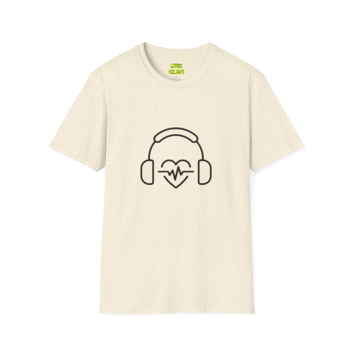 Headphone Love Unisex Softstyle T-Shirt - Lizard Vigilante