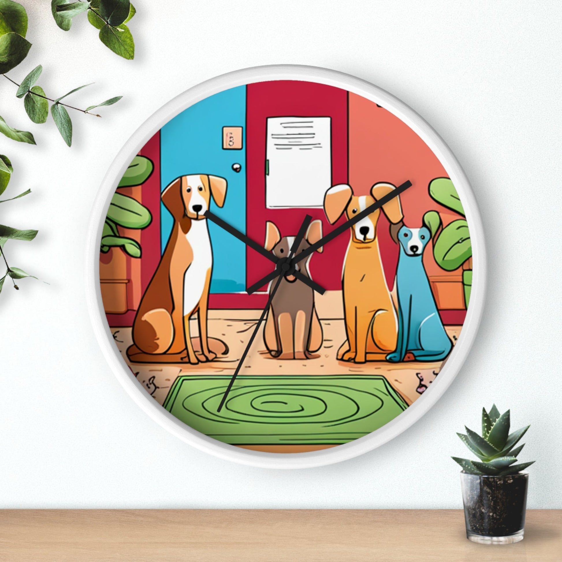 Dog Fam Wall Clock - Lizard Vigilante