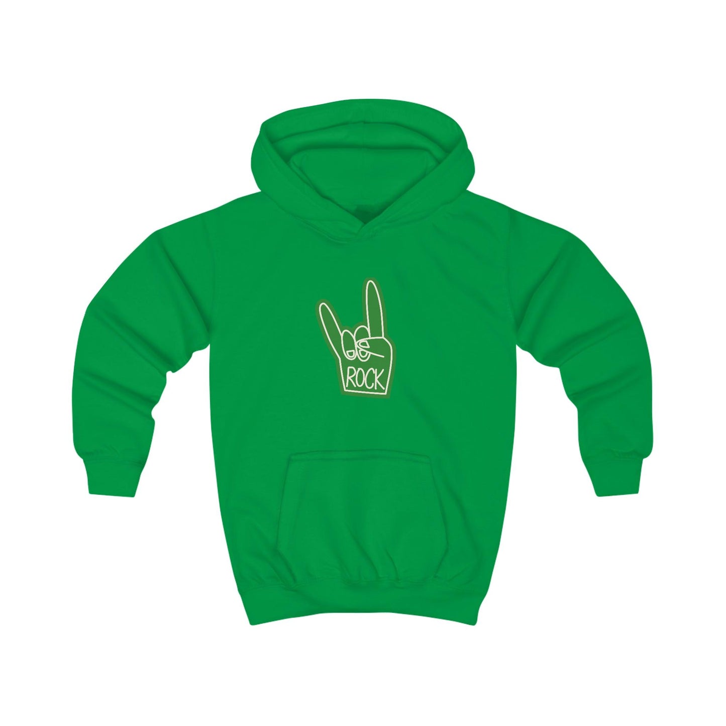 Dio Rock Horns Hand Gesture Kids Hoodie - Lizard Vigilante