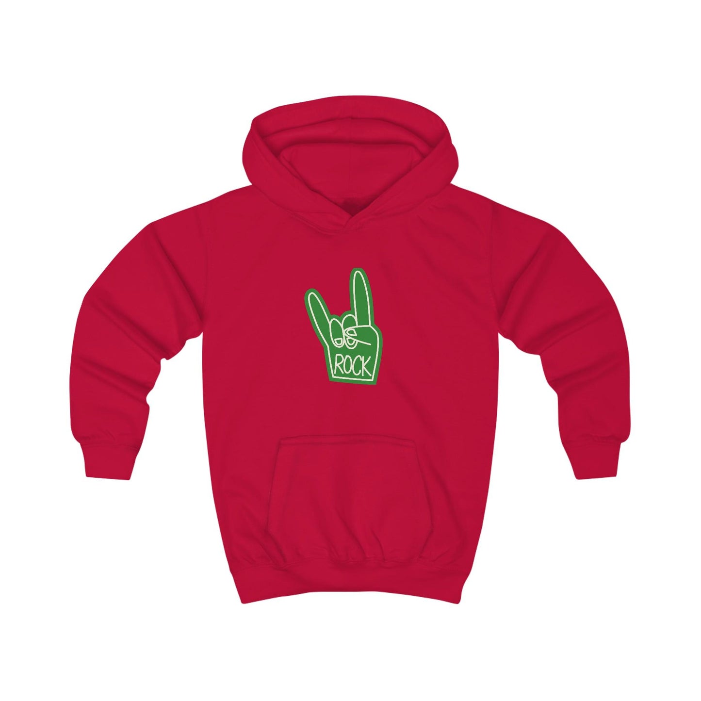 Dio Rock Horns Hand Gesture Kids Hoodie - Lizard Vigilante