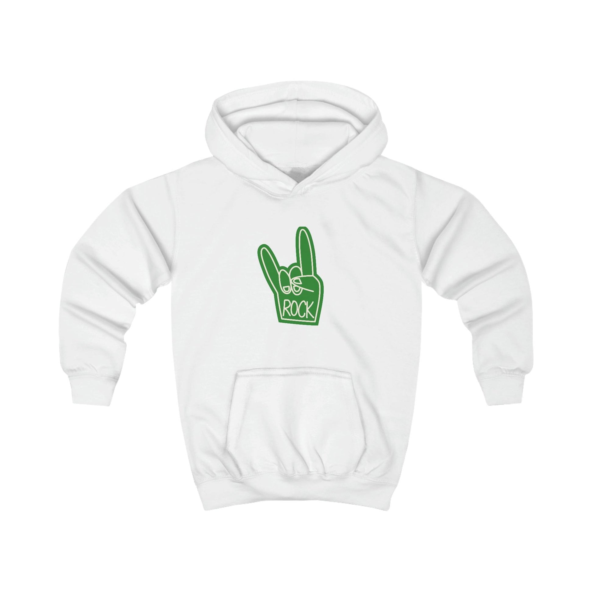 Dio Rock Horns Hand Gesture Kids Hoodie - Lizard Vigilante