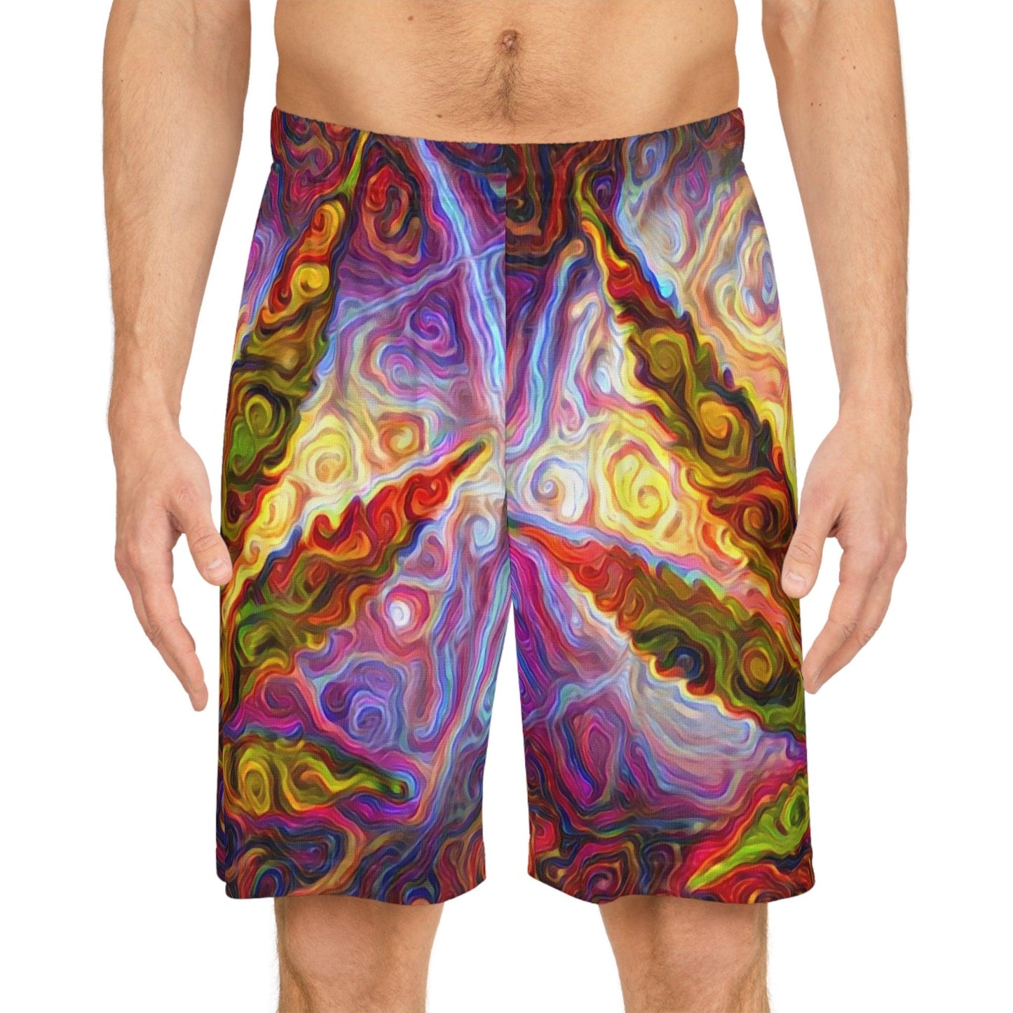 Pot Leaf Basketball Shorts - Lizard Vigilante