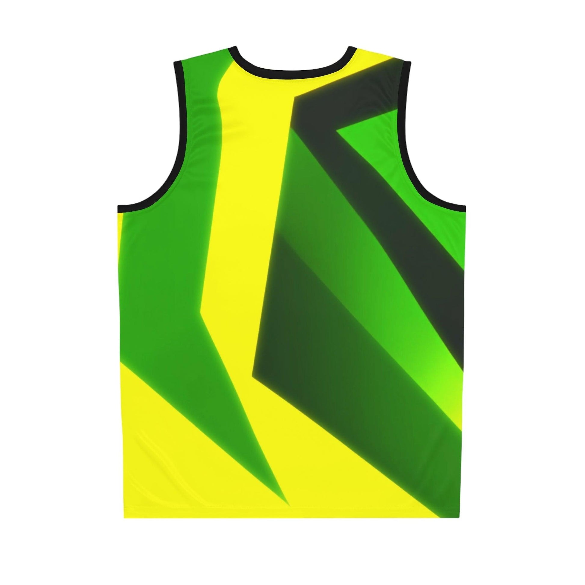 Green Yellow Black Design Basketball Jersey - Lizard Vigilante