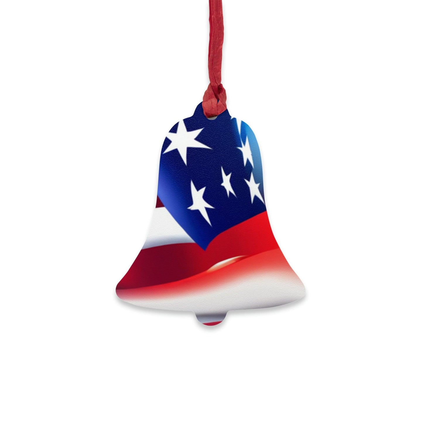 American Flag Red White And Blue Old Glory Wooden Ornaments, 6 Shapes - Lizard Vigilante