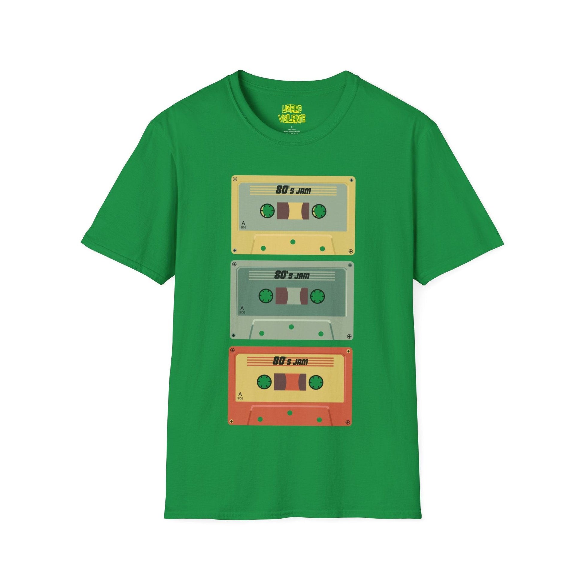 80s Jam MixTape Cassettes Unisex Softstyle T-Shirt - Lizard Vigilante