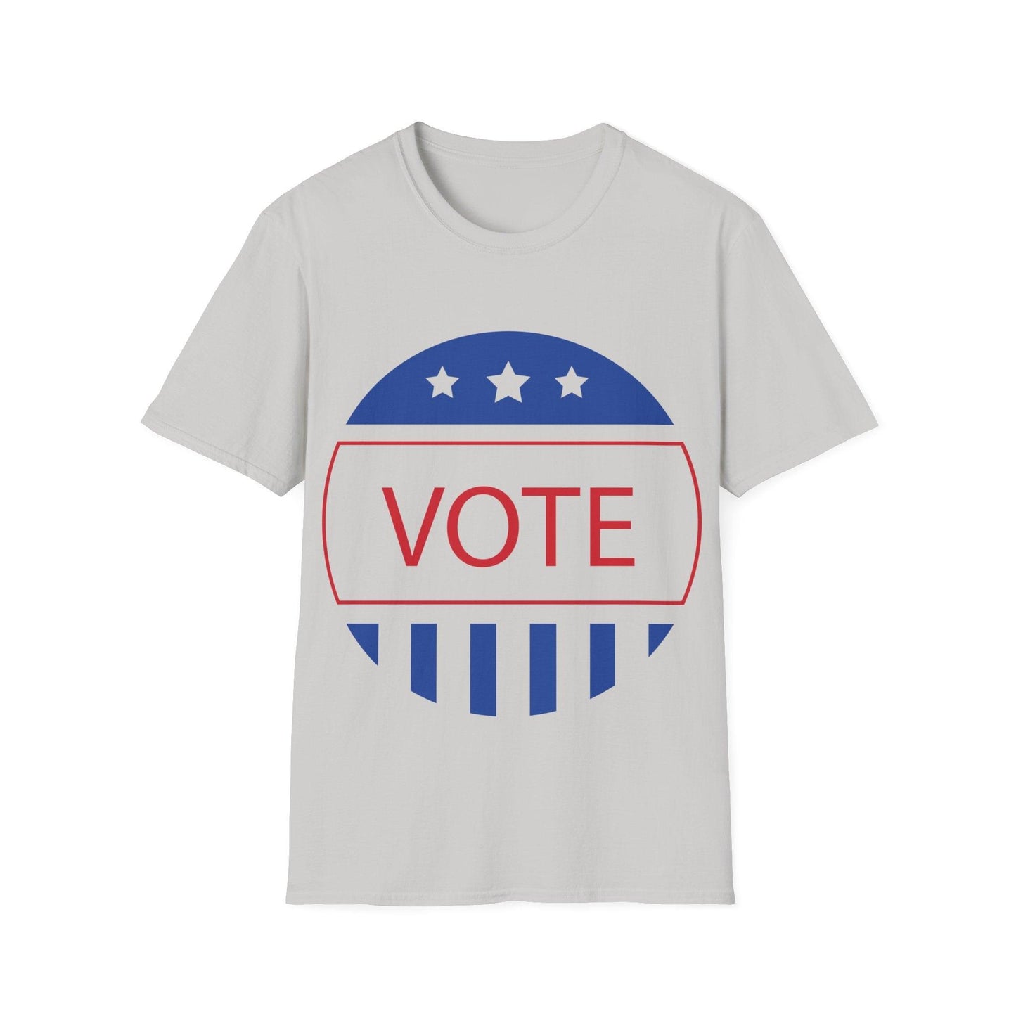 VOTE Red White And Blue Graphic Unisex Softstyle T-Shirt - Lizard Vigilante