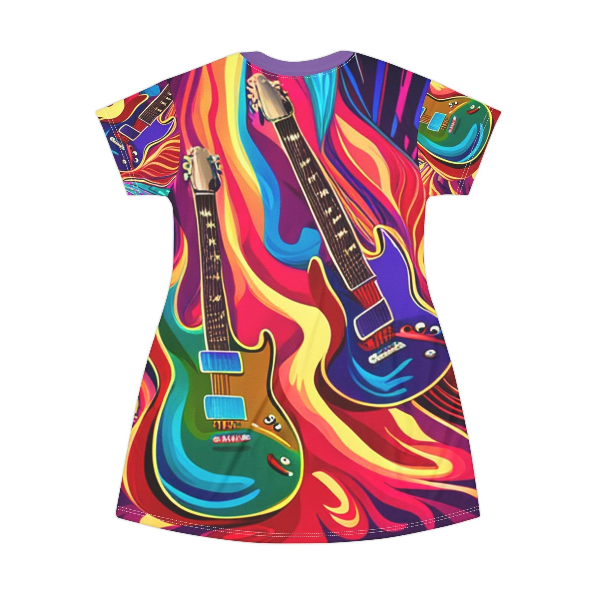 Psychedelic Things T-Shirt Dress - Lizard Vigilante