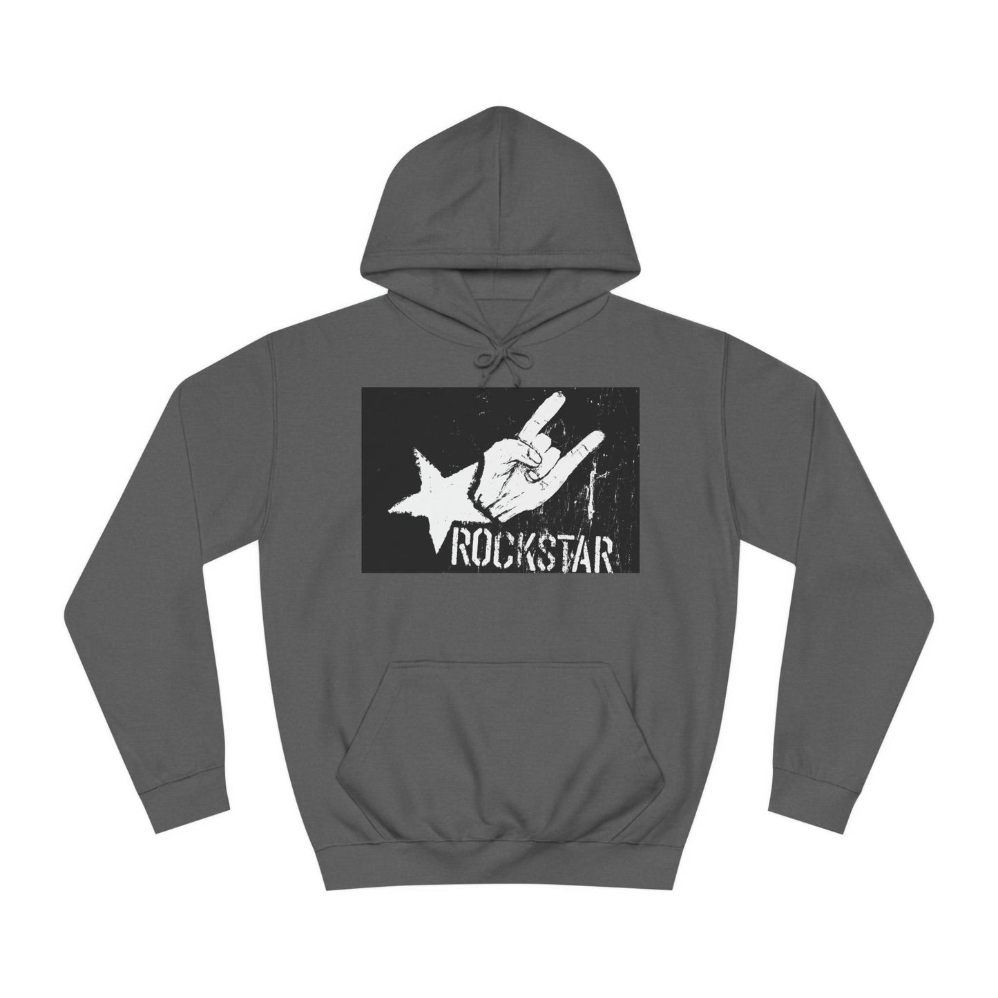 Rock Star Hand Sign Unisex College Hoodie - Lizard Vigilante