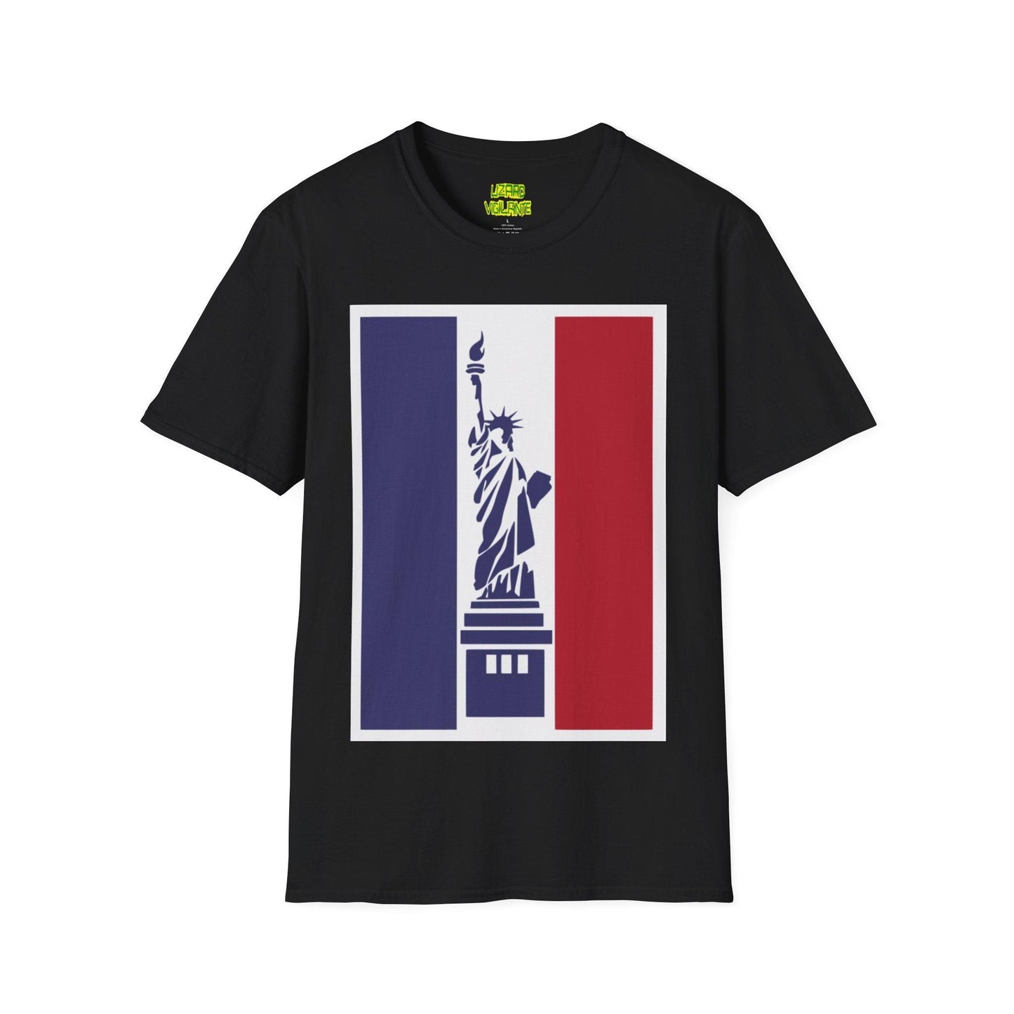 Statue of Liberty Graphic Unisex Softstyle T-Shirt - Lizard Vigilante