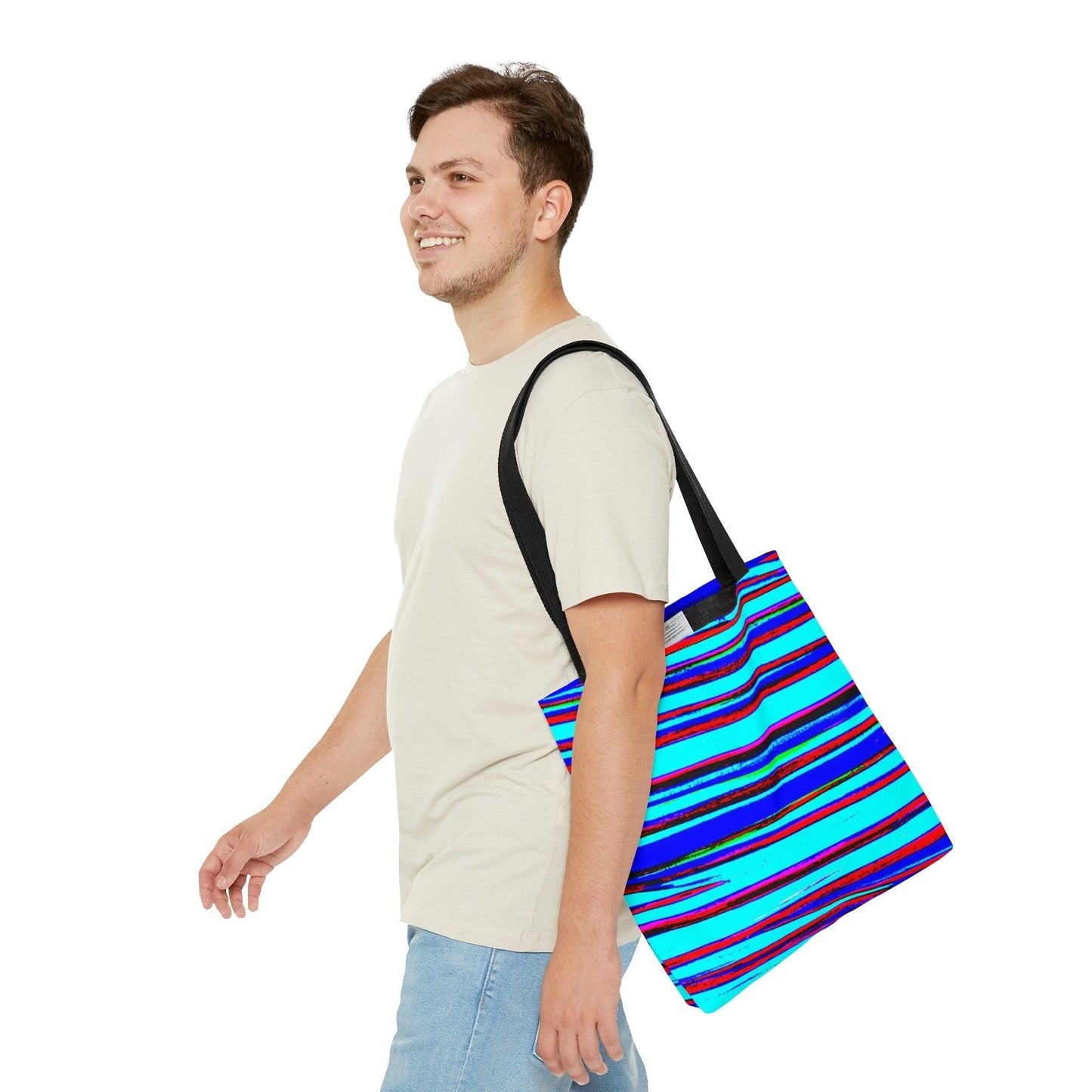 Strips Tote Bag - Lizard Vigilante