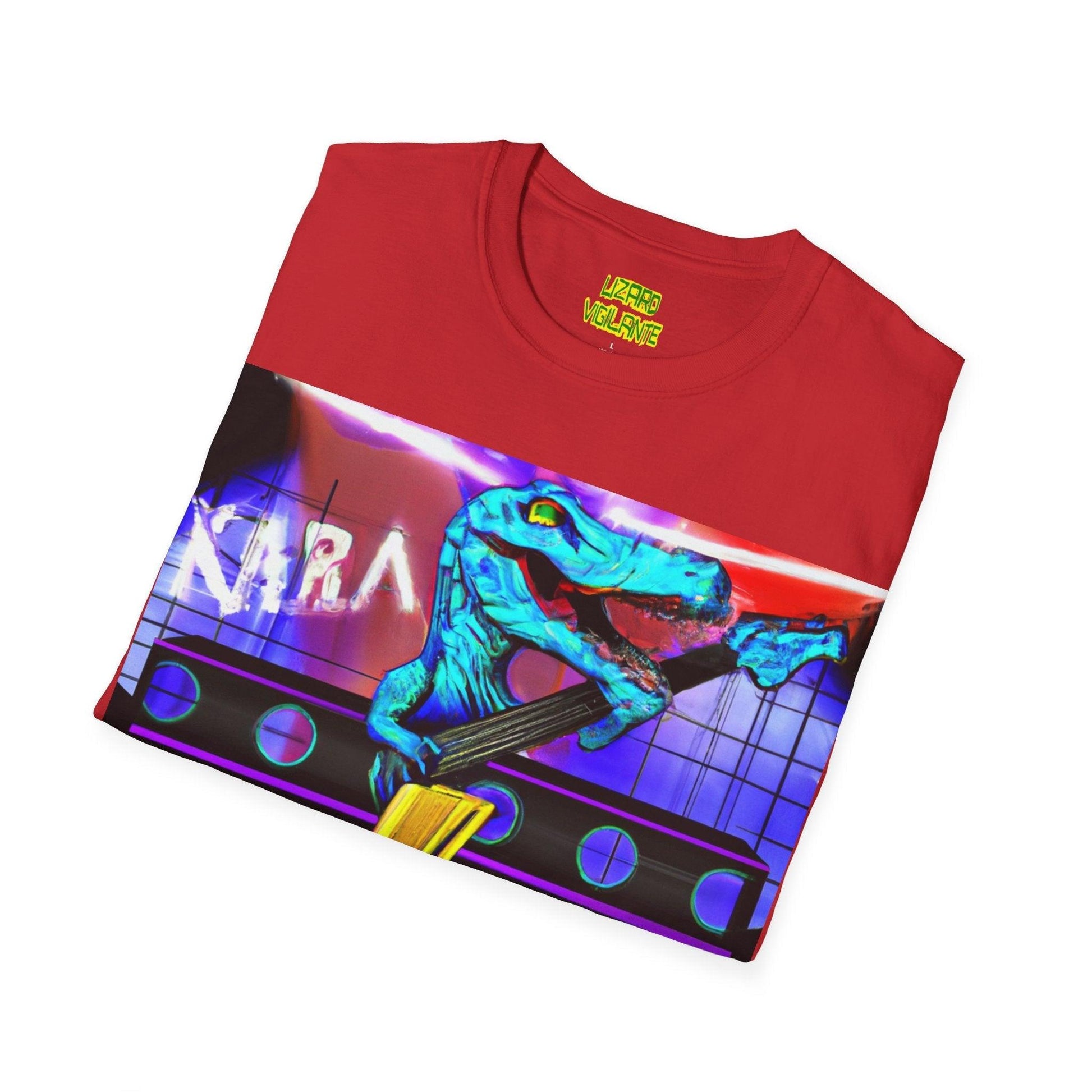 Lizard Vigilante Lightning Unisex Softstyle T-Shirt - Lizard Vigilante