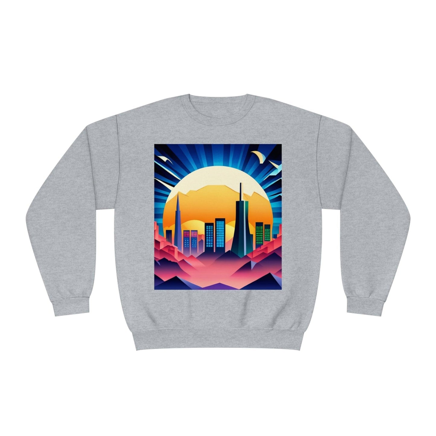 City of Futuris Unisex NuBlend® Crewneck Sweatshirt - Lizard Vigilante