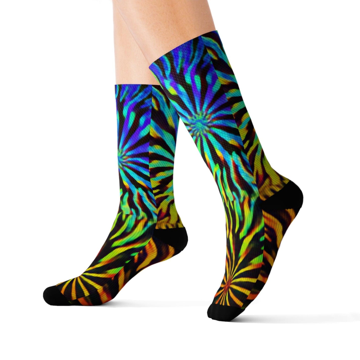 Tie Dyed Sublimation Socks - Lizard Vigilante