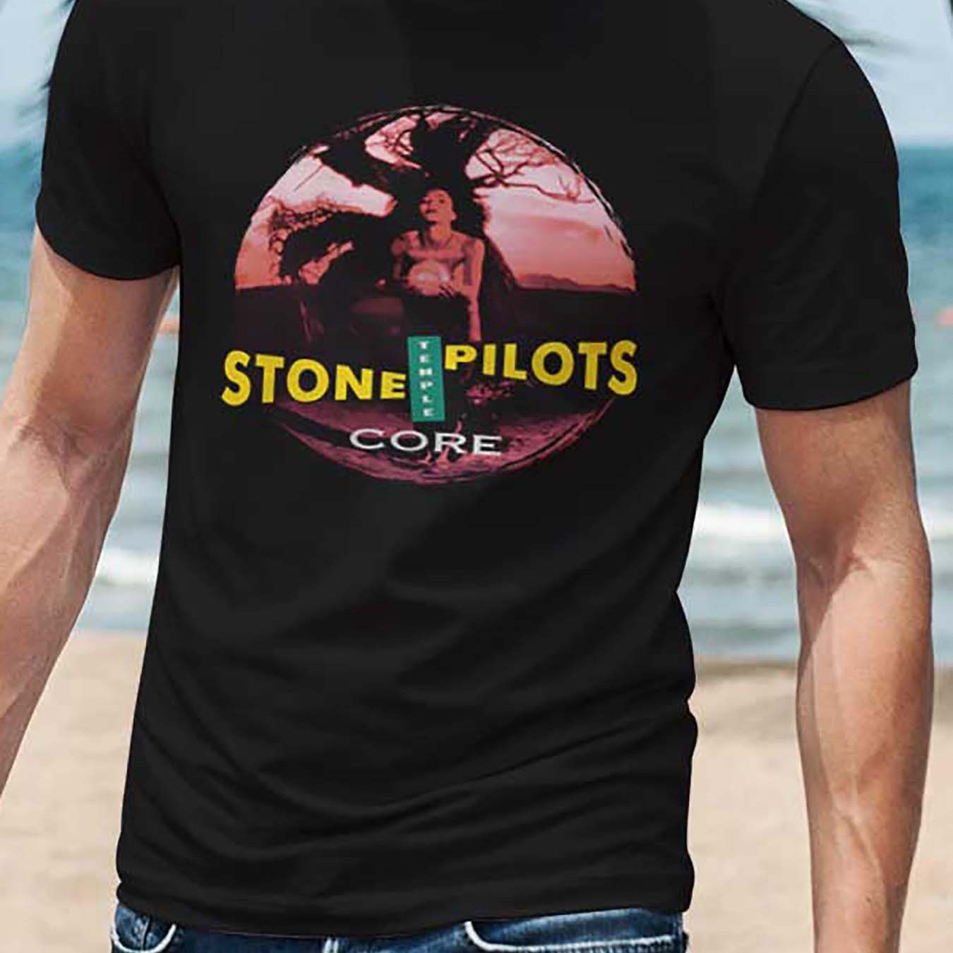 Stone Temple Pilots Core Graphic T-Shirt – Fun and Casual Men’s Tee - Premium T-Shirt from Lizard Vigilante - Just $24.99! Shop now at Lizard Vigilante