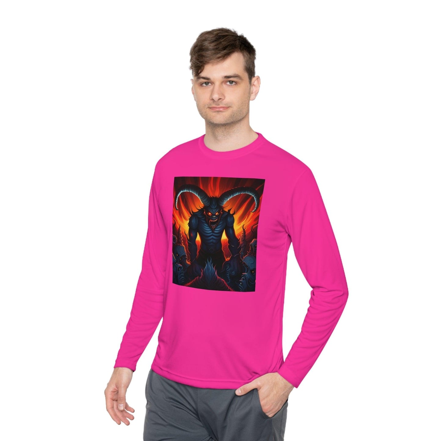 Horny Devil Unisex Lightweight Long Sleeve Tee - Lizard Vigilante