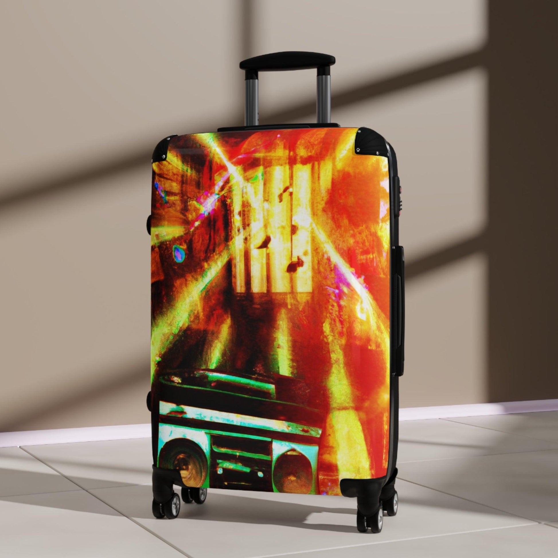 Prison Boombox Light Burst Suitcase by Lizard Vigilante - Lizard Vigilante