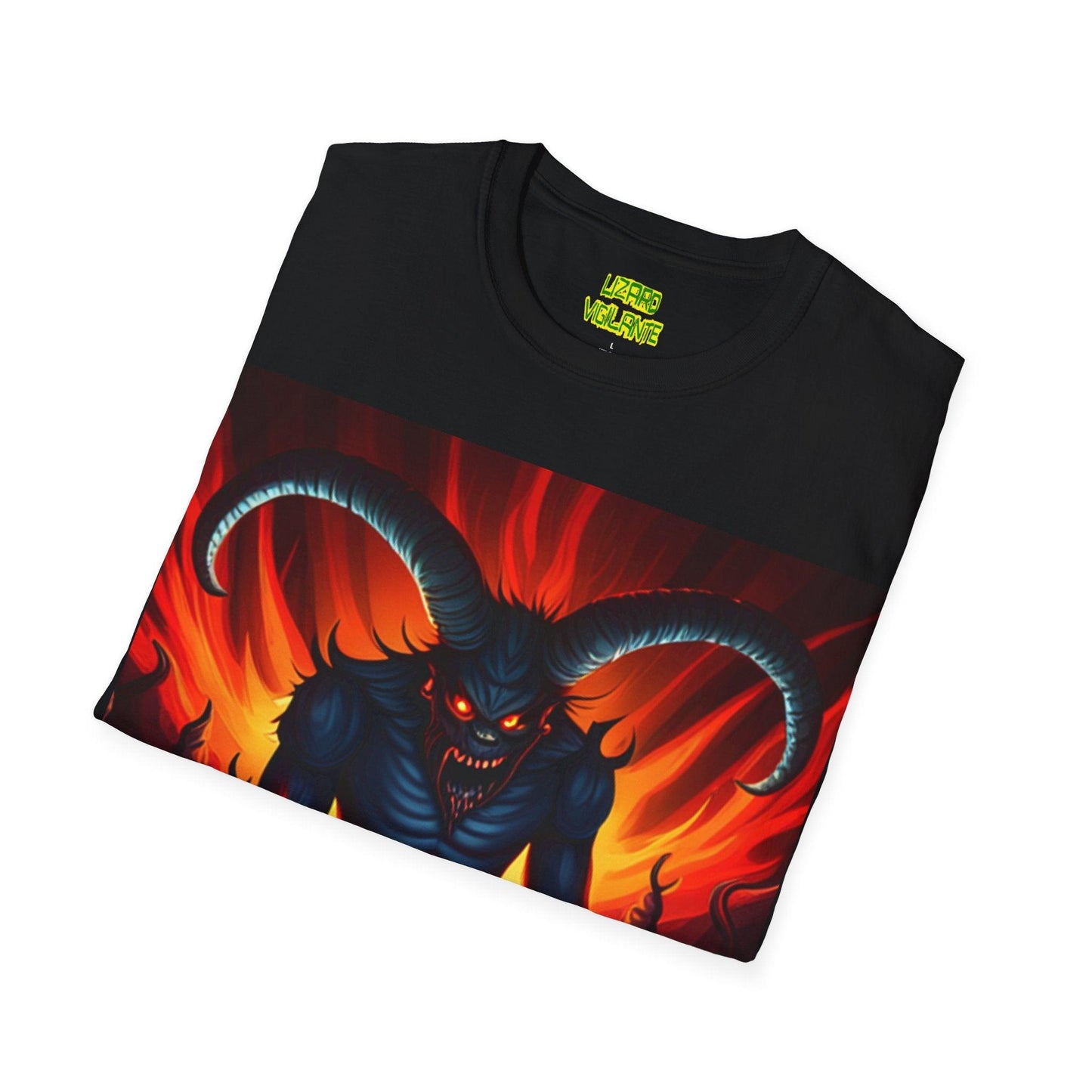 Horny Devil Unisex Softstyle T-Shirt - Lizard Vigilante