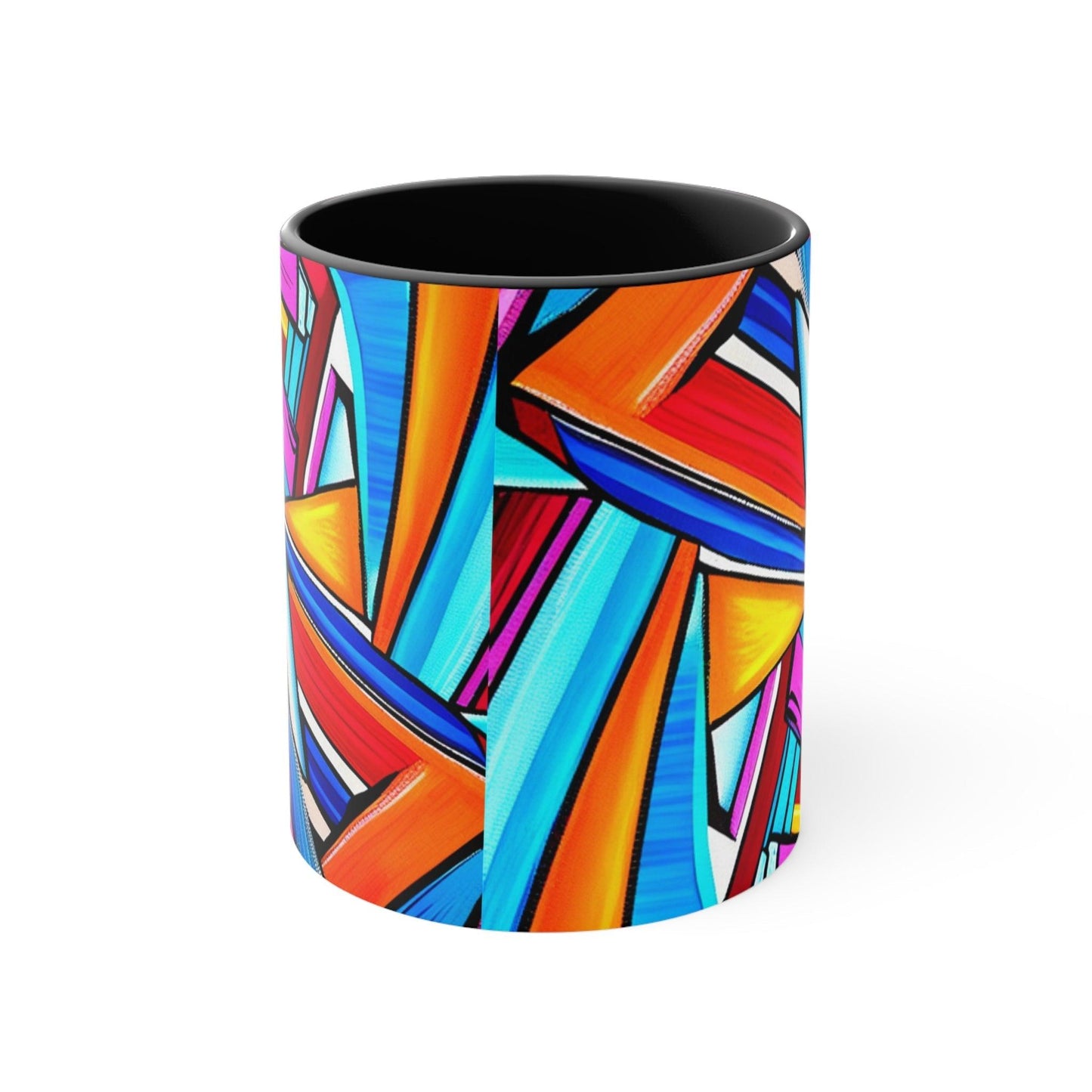 Geometrocide Accent Coffee Mug, 11oz - Lizard Vigilante