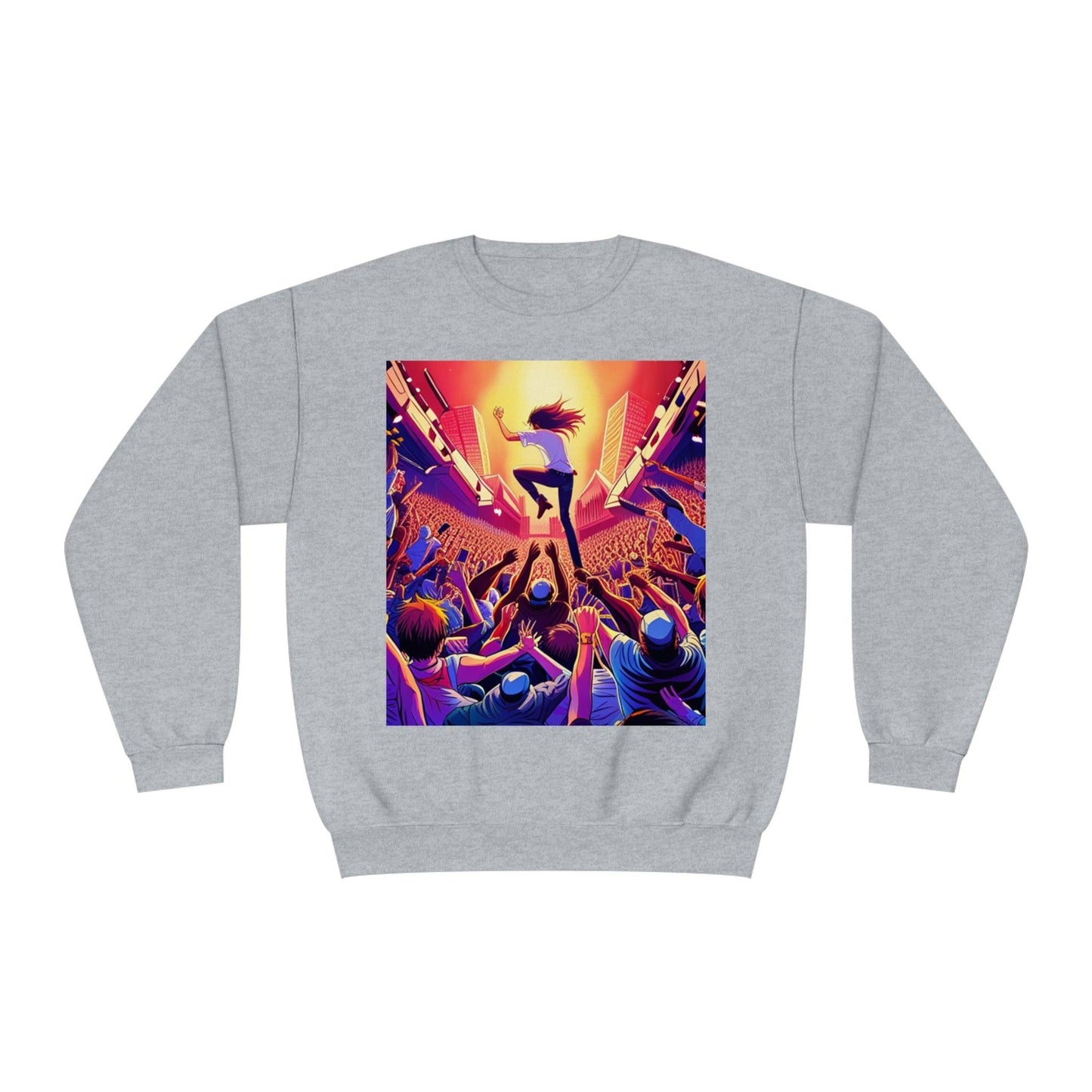 Metal Anime Unisex NuBlend® Crewneck Sweatshirt - Lizard Vigilante