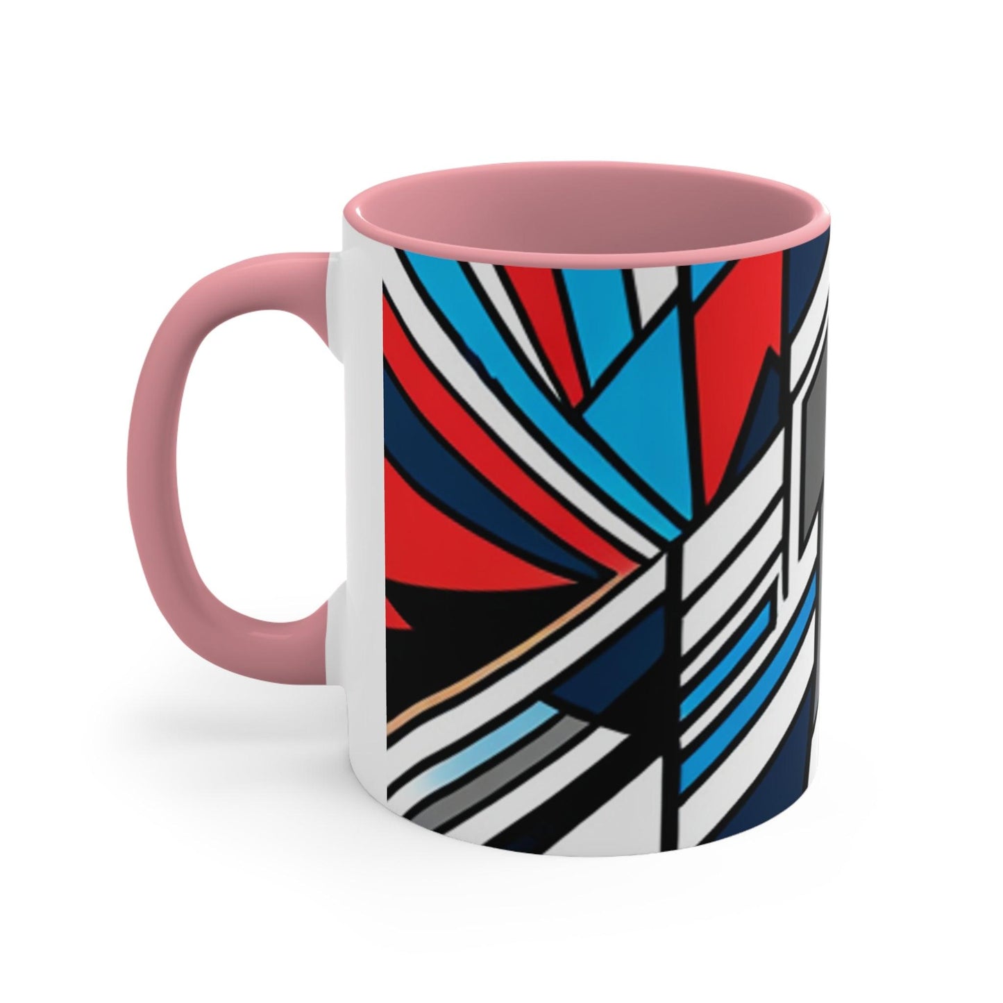 Geometricked Accent Coffee Mug, 11oz - Lizard Vigilante