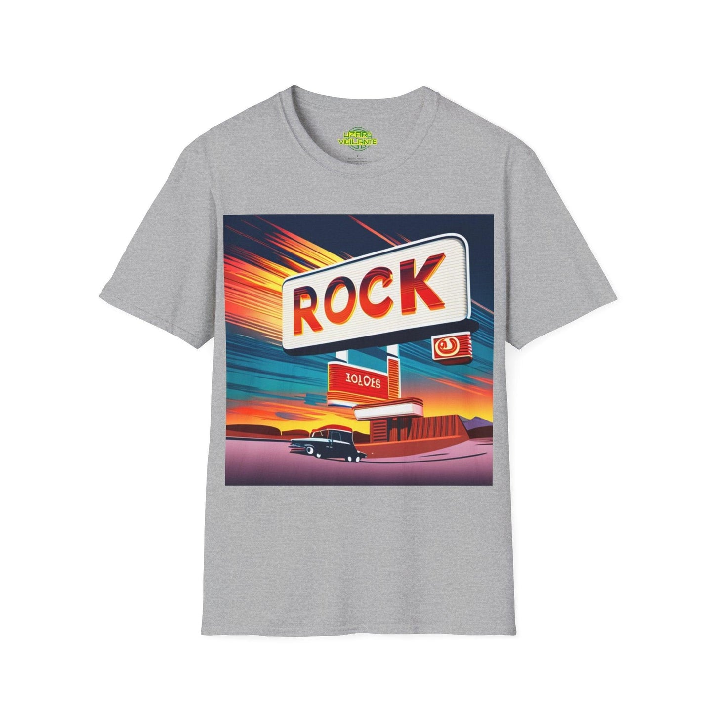 Rock Station Unisex Softstyle T-Shirt - Lizard Vigilante