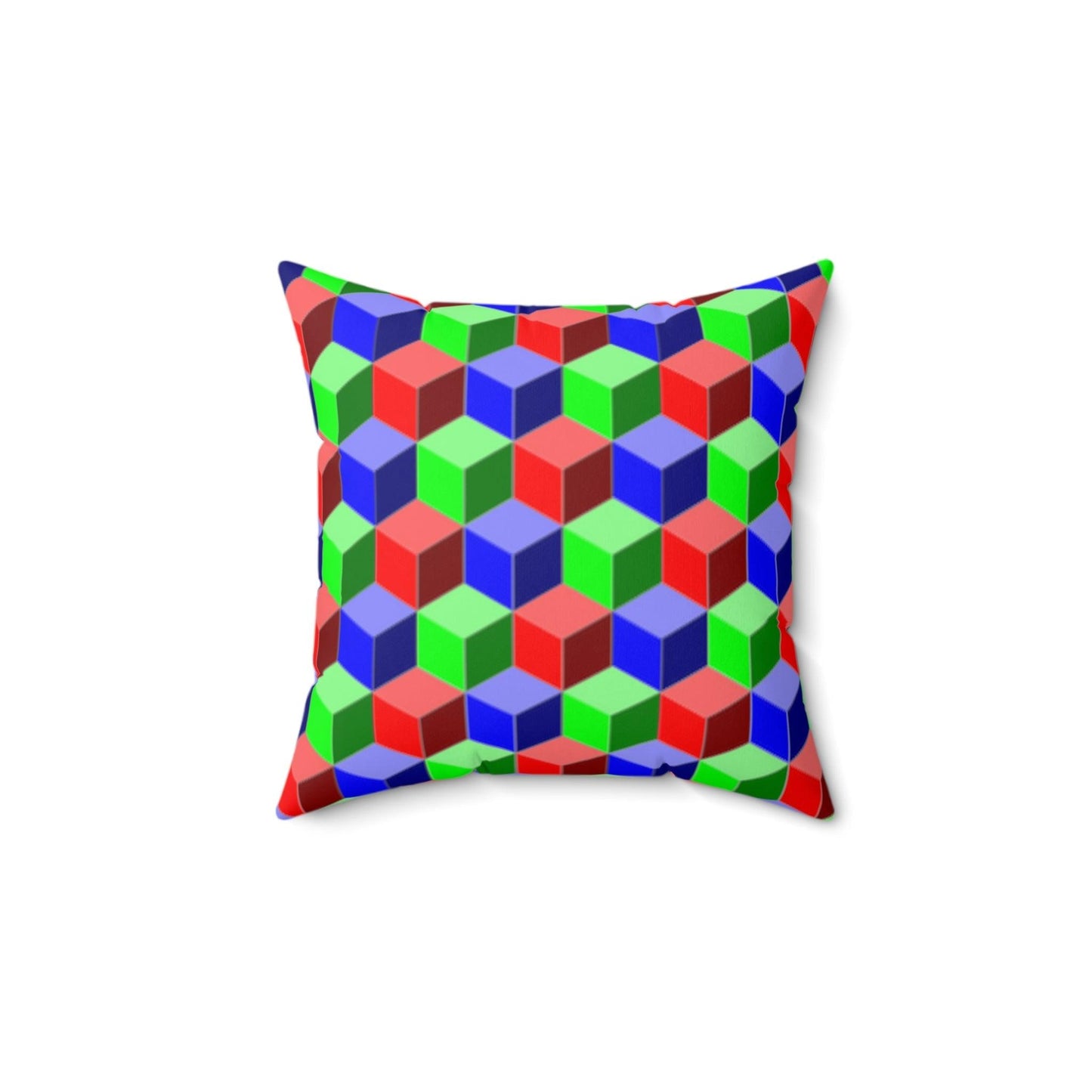 Qubed Spun Polyester Square Pillow - Lizard Vigilante