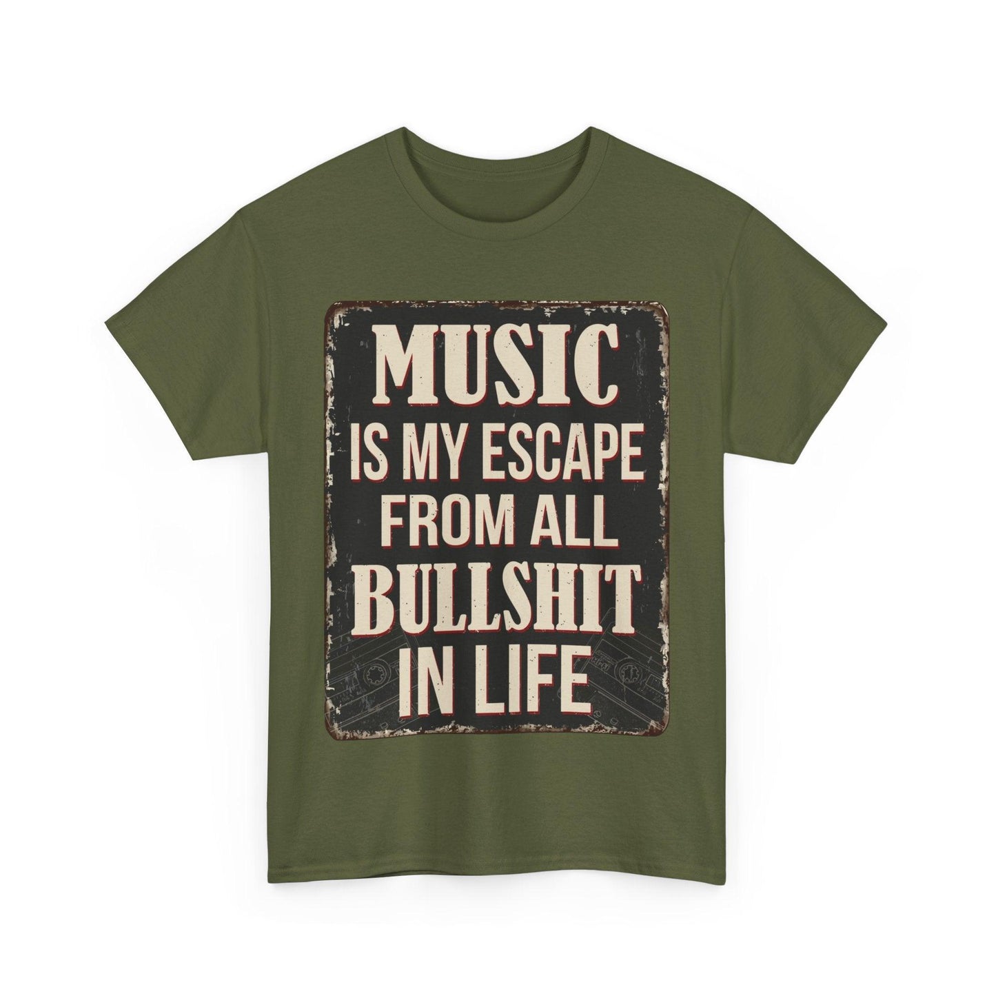 Music Escape Unisex Heavy Cotton Tee - Lizard Vigilante