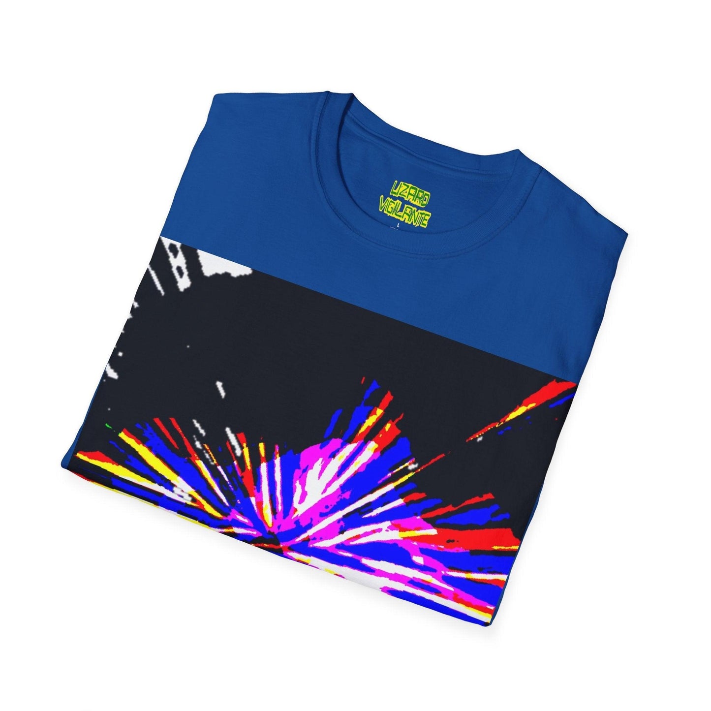 Neon Bursted Unisex Softstyle T-Shirt - Lizard Vigilante