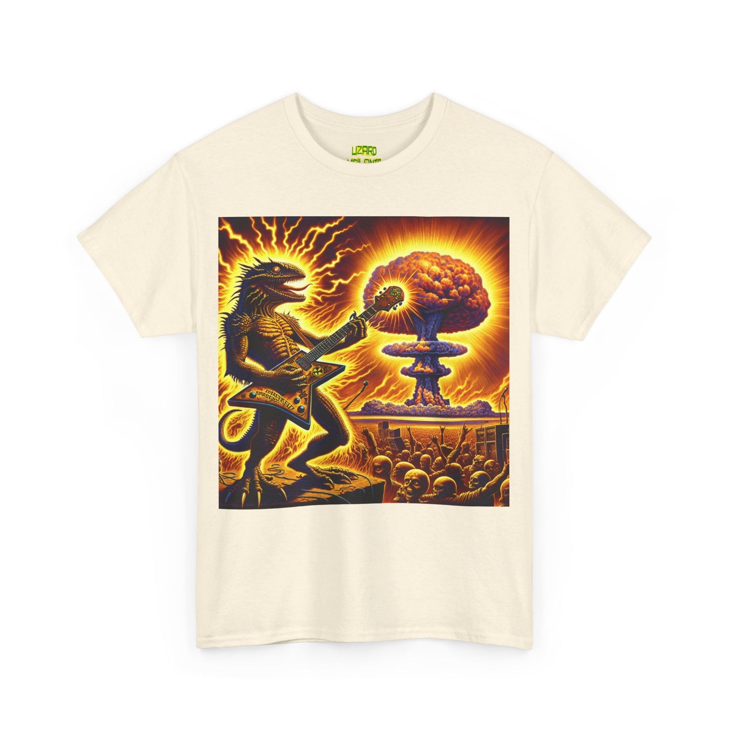 Lizard F. Bomb Unisex Heavy Cotton Tee - Premium T-Shirt from Printify - Just $25.35! Shop now at Lizard Vigilante