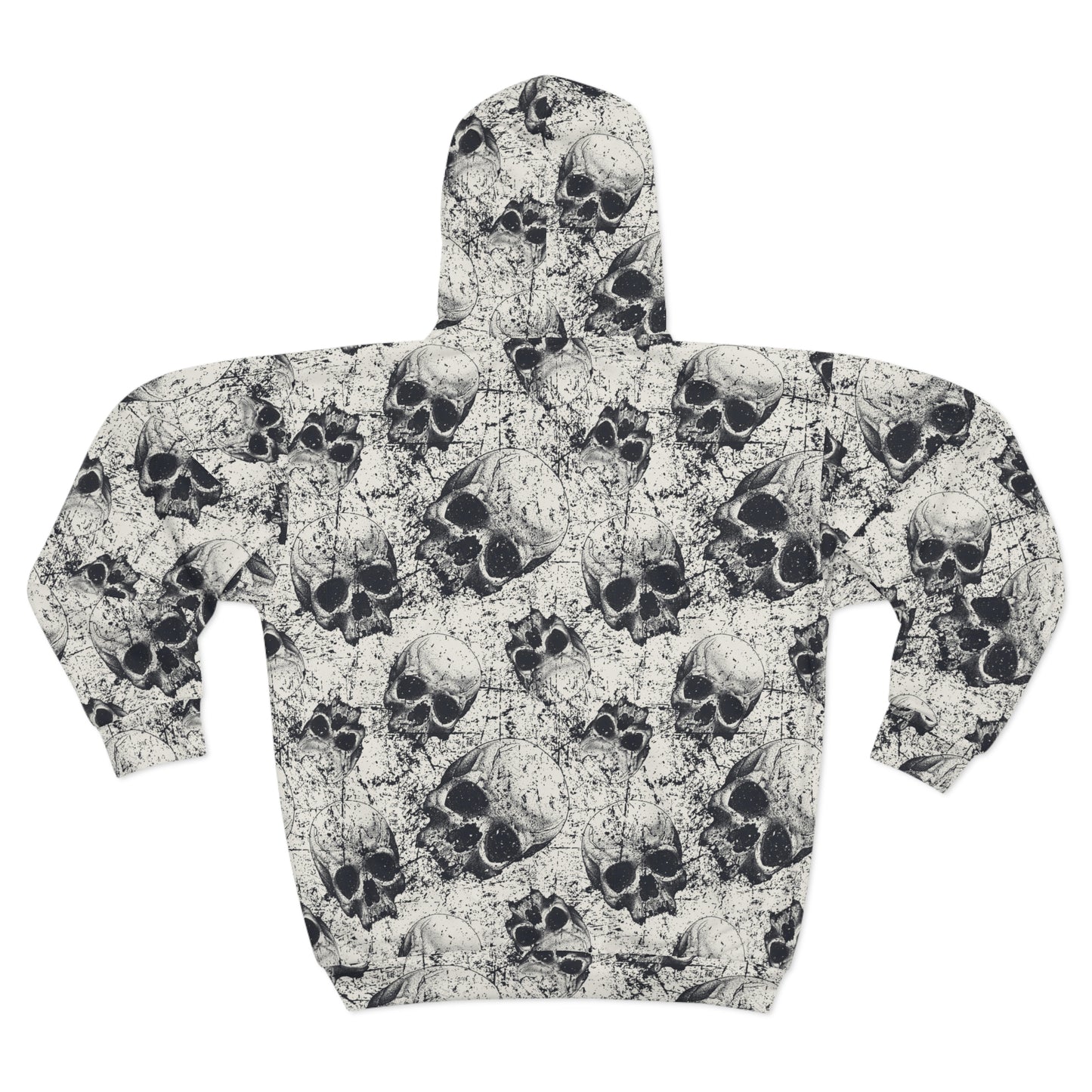 Ancient Skulls Unisex Zip Hoodie - Premium All Over Prints from Printify - Just $78.36! Shop now at Lizard Vigilante