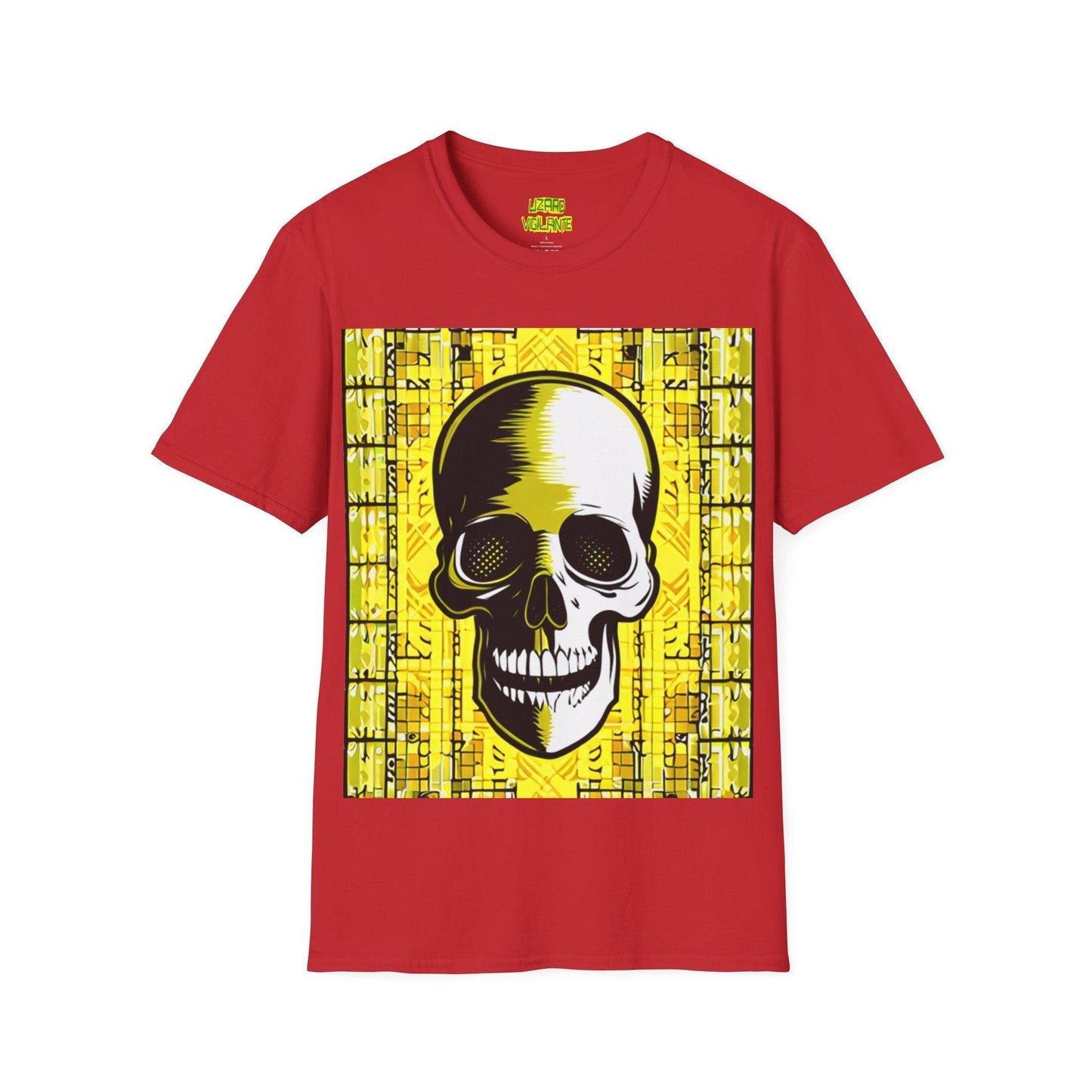 Goldgrid Skull Unisex Softstyle T-Shirt - Lizard Vigilante