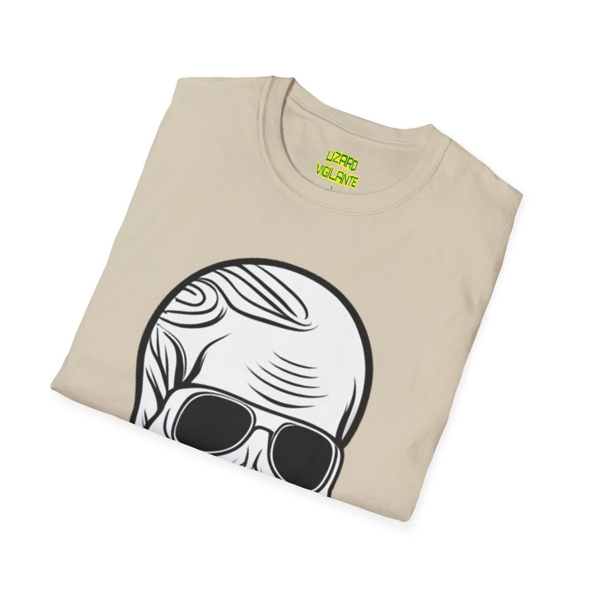 Skull Portrait Unisex Softstyle T-Shirt - Lizard Vigilante