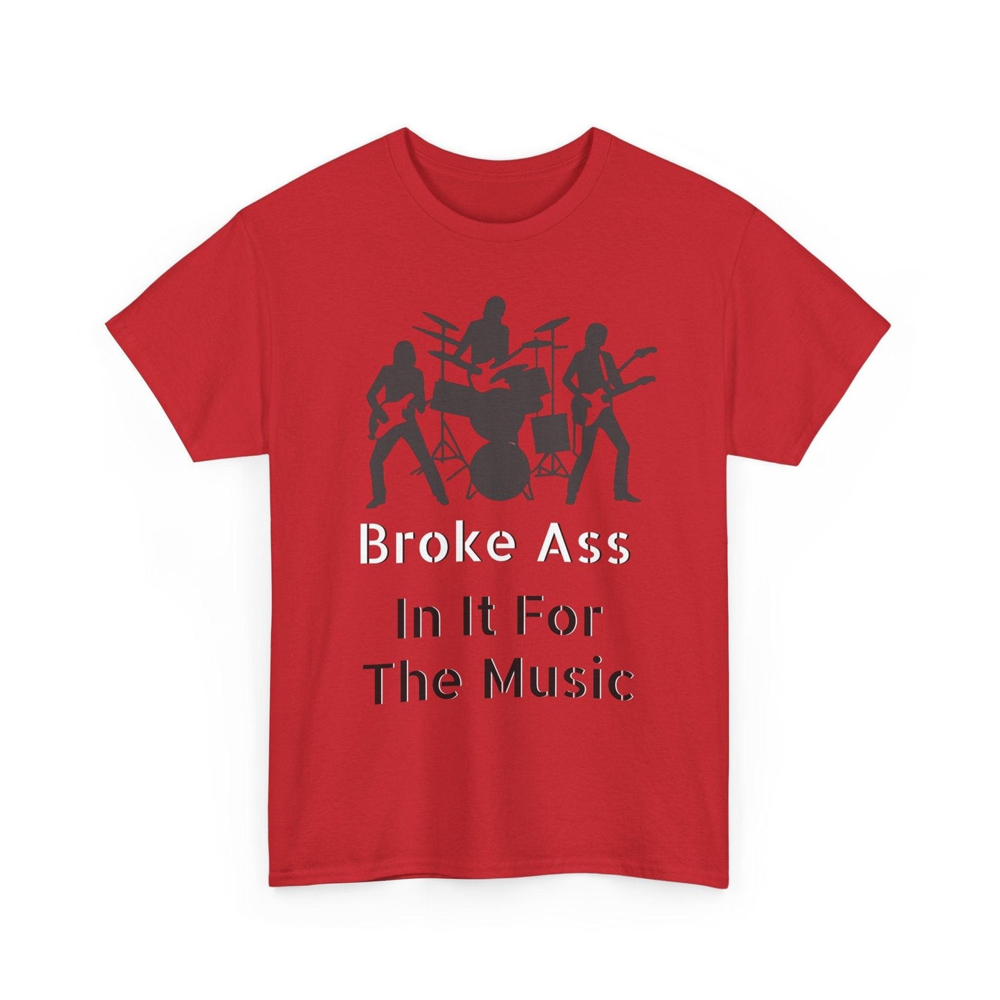 Broke Ass Band Album "In It For The Music" Unisex Heavy Cotton Tee - Lizard Vigilante