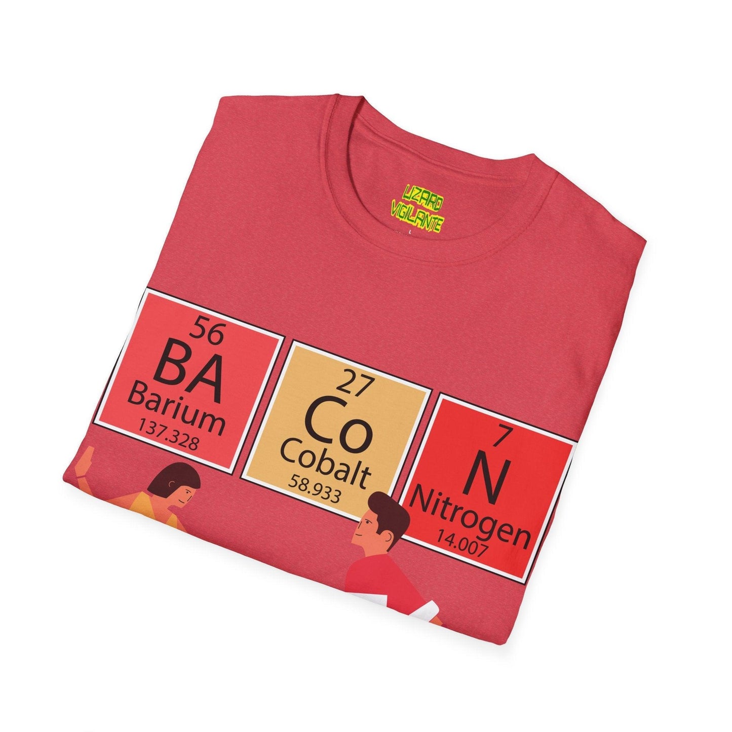 Happy About BACON Unisex Softstyle T-Shirt - Lizard Vigilante