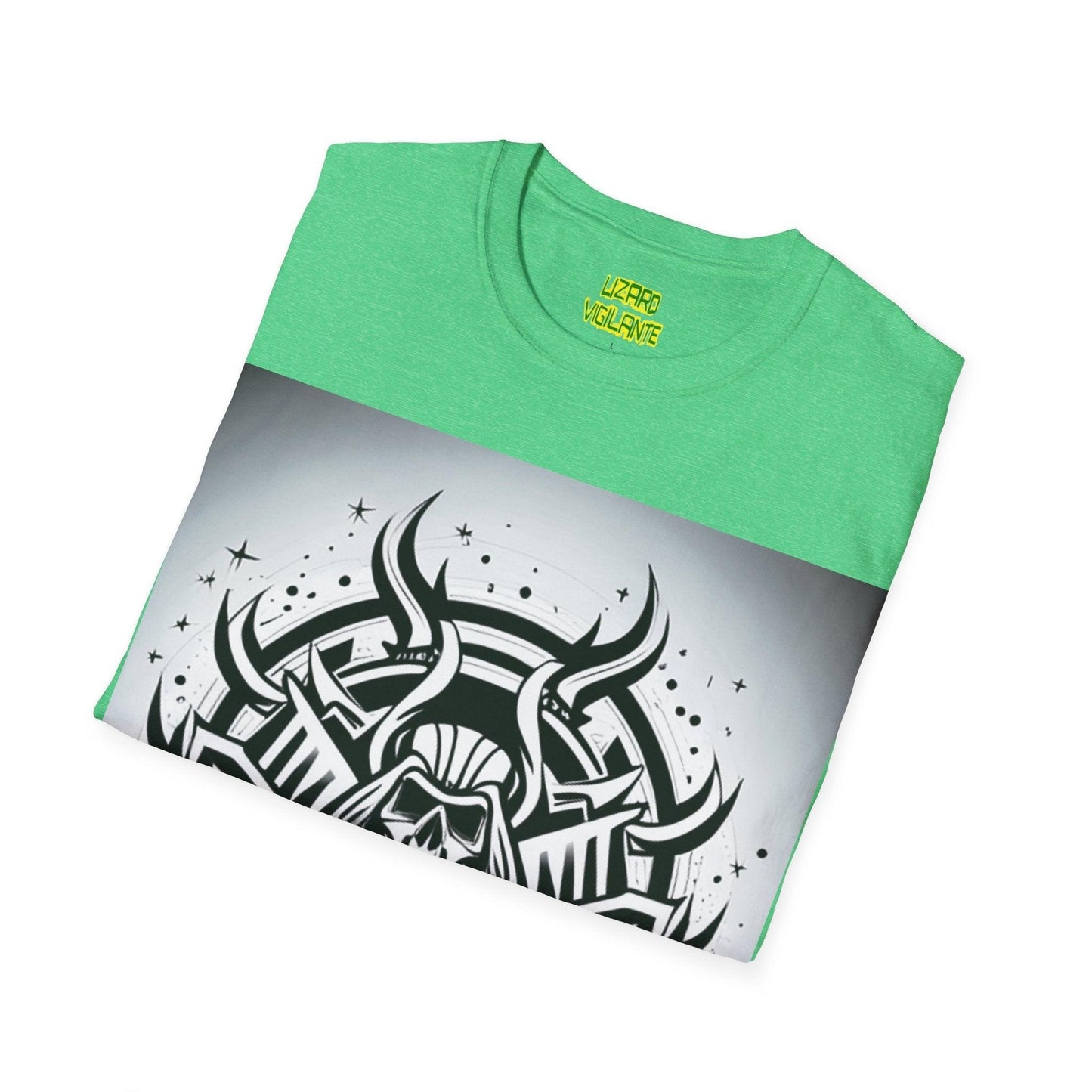 METAL Silver Unisex Softstyle T-Shirt - Lizard Vigilante