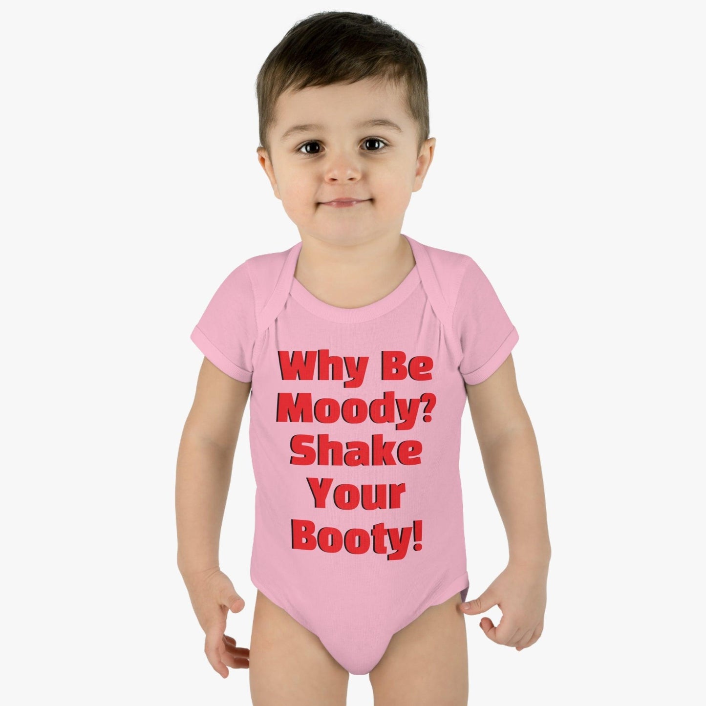 Why Be Moody? Shake Your Booty! Infant Baby Rib Bodysuit - Lizard Vigilante