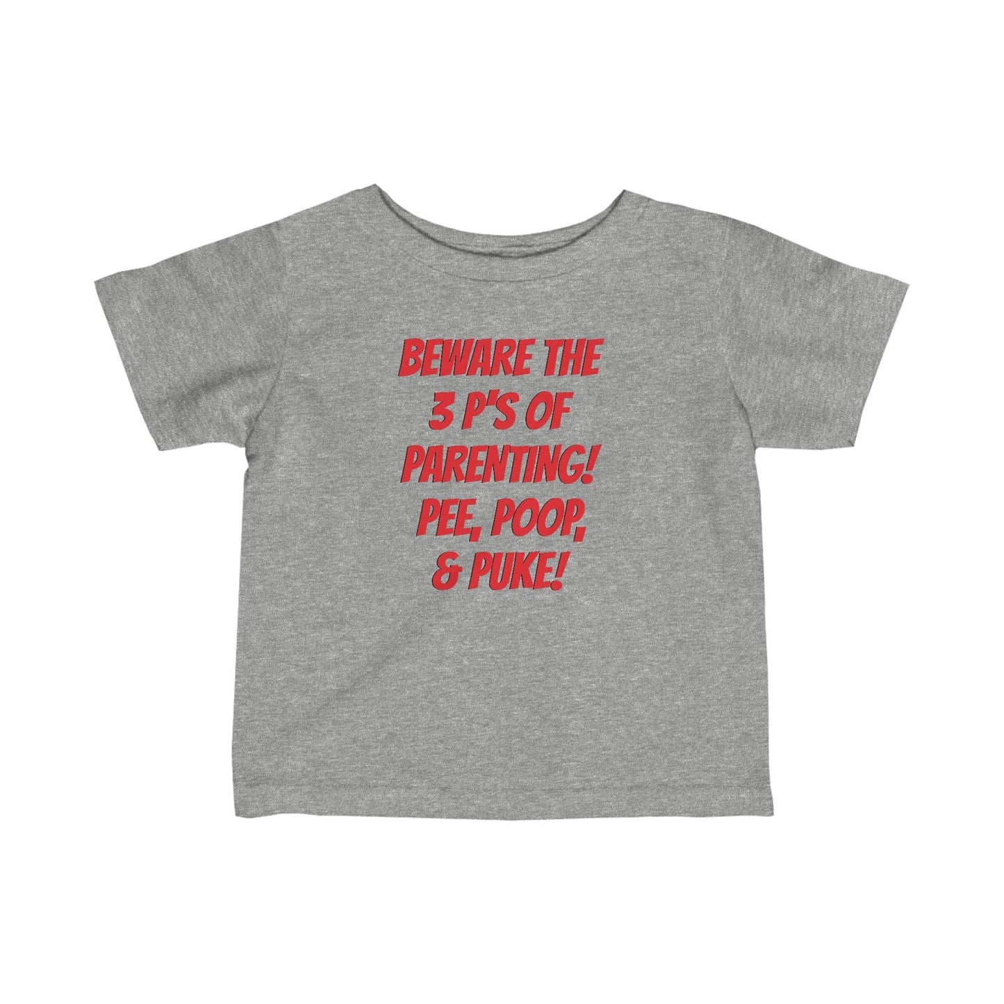 The 3 P's PEE, POOP & PUKE Infant Fine Jersey Tee - Lizard Vigilante