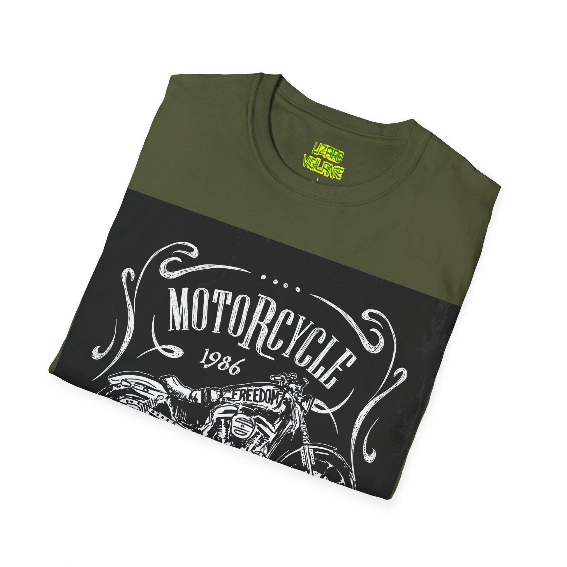 Motorcycle Lover Unisex Softstyle T-Shirt - Lizard Vigilante