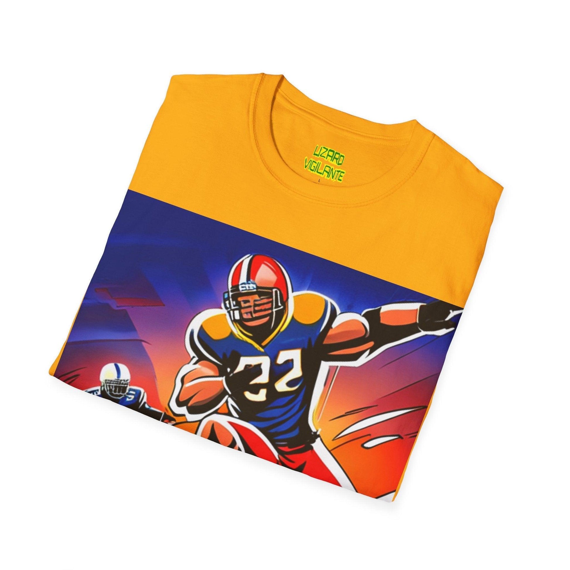 American Football Players Unisex Softstyle T-Shirt - Lizard Vigilante