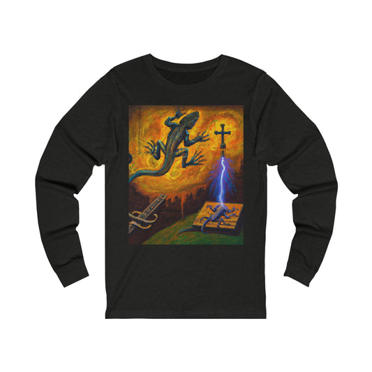 Lizard Vigilante Origin Unisex Jersey Long Sleeve Tee - Lizard Vigilante