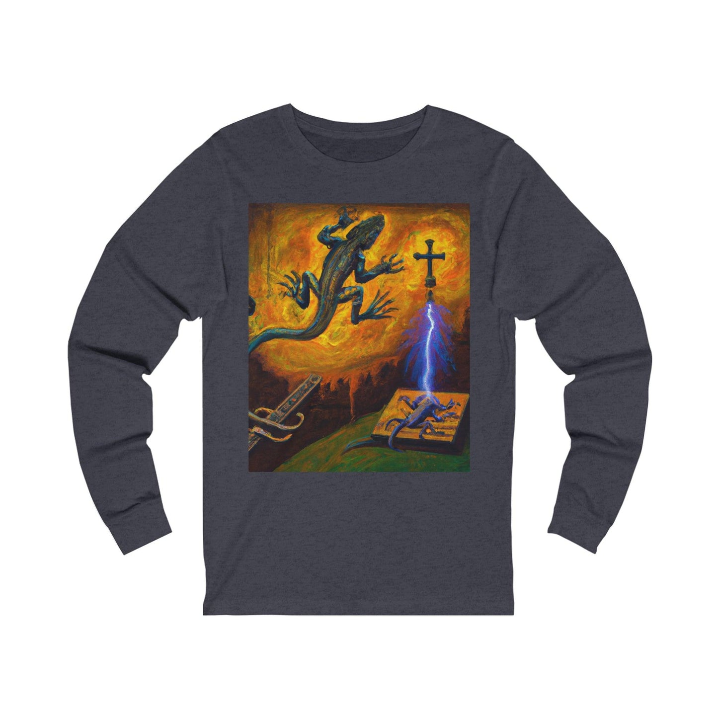 Lizard Vigilante Origin Unisex Jersey Long Sleeve Tee - Lizard Vigilante