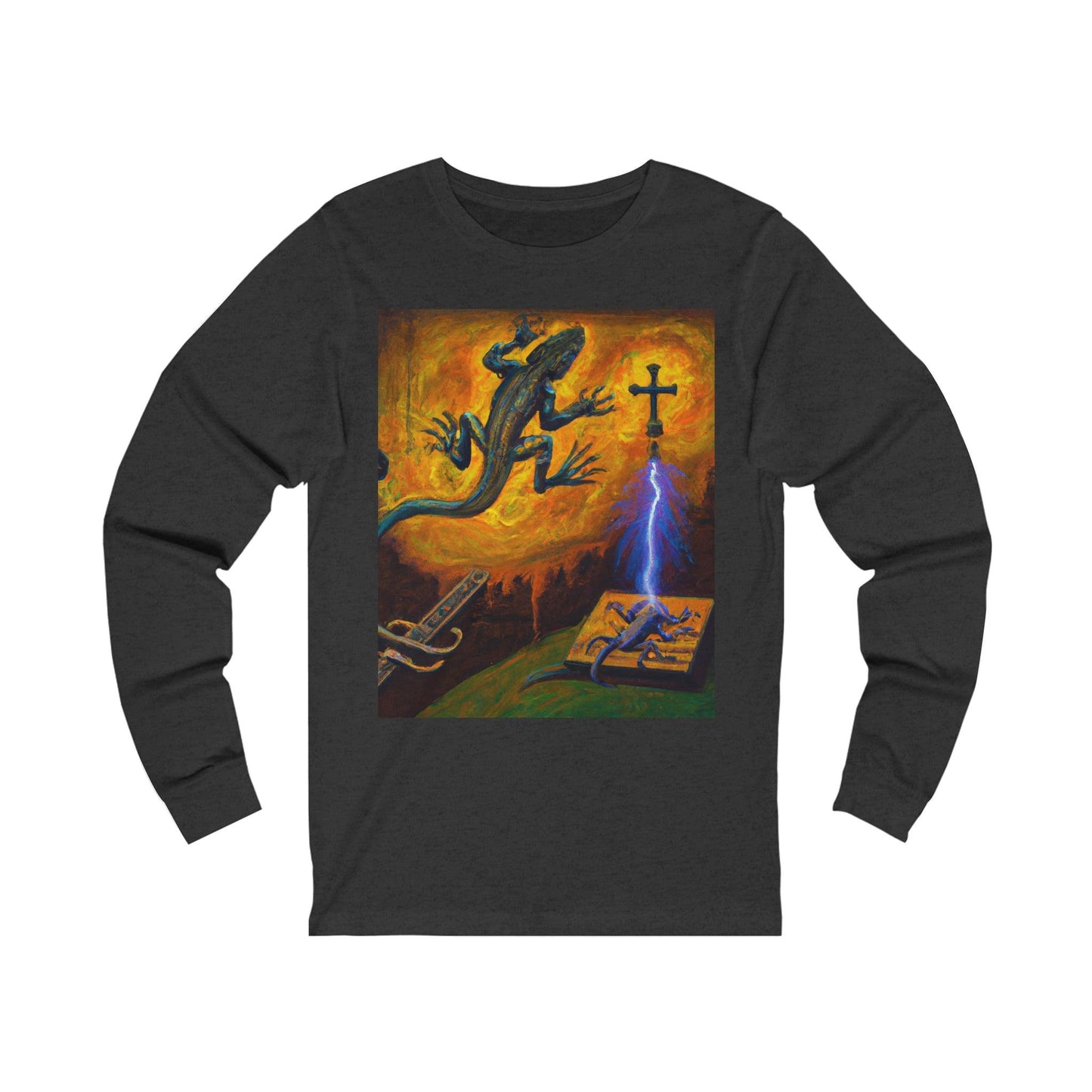 Lizard Vigilante Origin Unisex Jersey Long Sleeve Tee - Lizard Vigilante